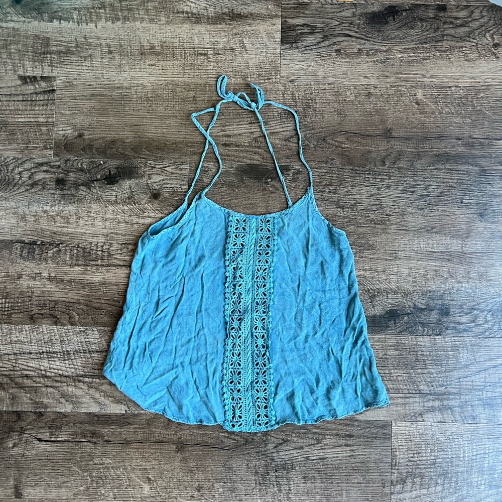 Flying Tomato Teal Lace Camisole